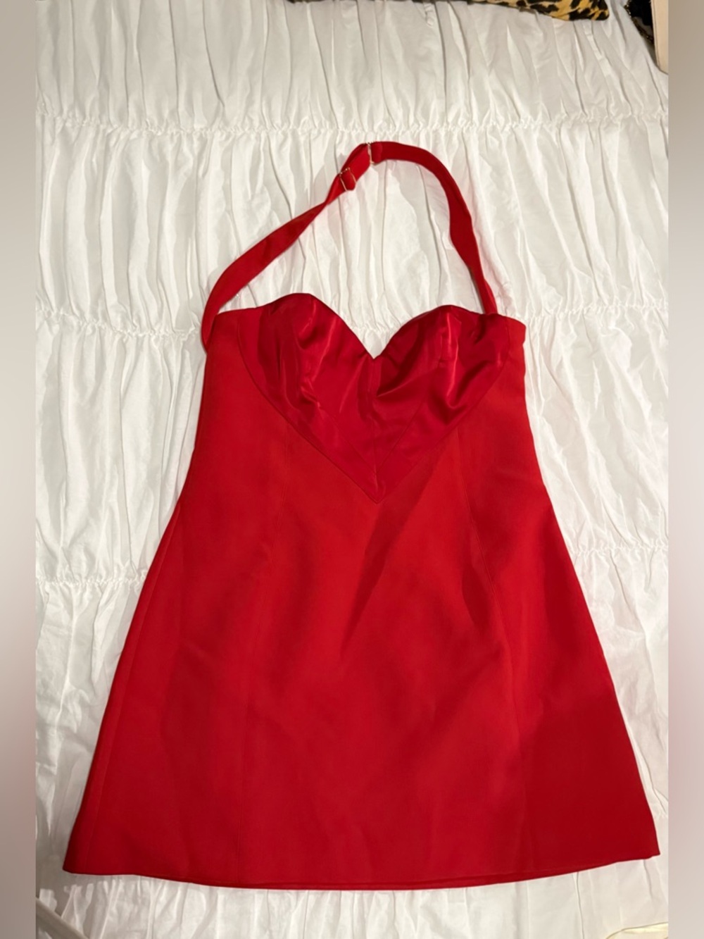 Oh Polly Red Halter Mini Dress - Picture 6 of 8